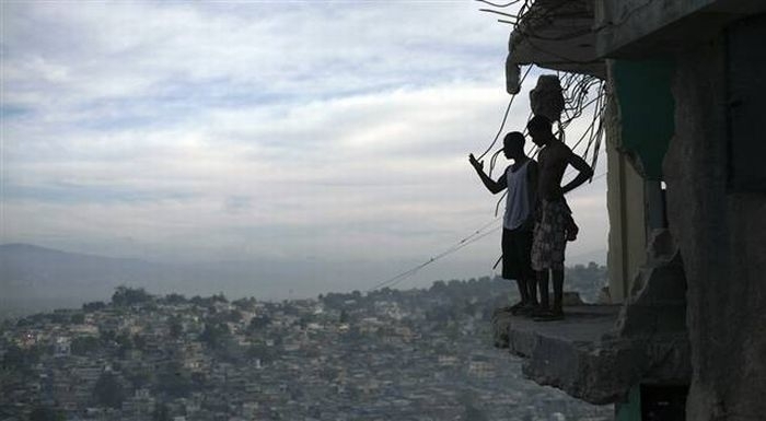 Jumping off a building 